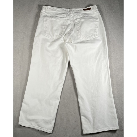 Ralph Lauren Cropped Saturday Jean Women's size 31/12 White Straight Leg - Picture 4 of 9